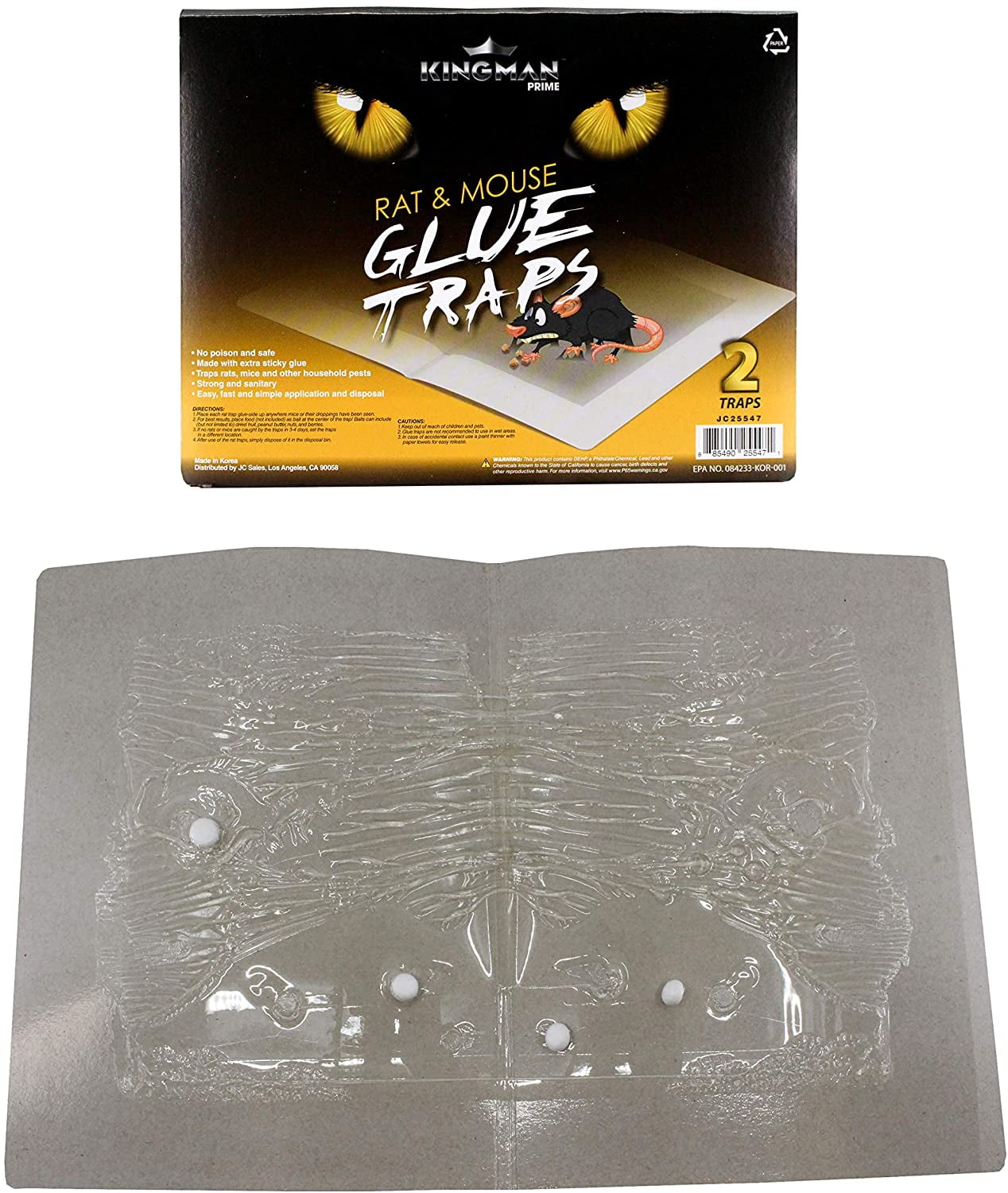 24 Pack Large Baited Glue Traps Sticky Mouse Trap Rat Traps Indoor Rodent  Killer