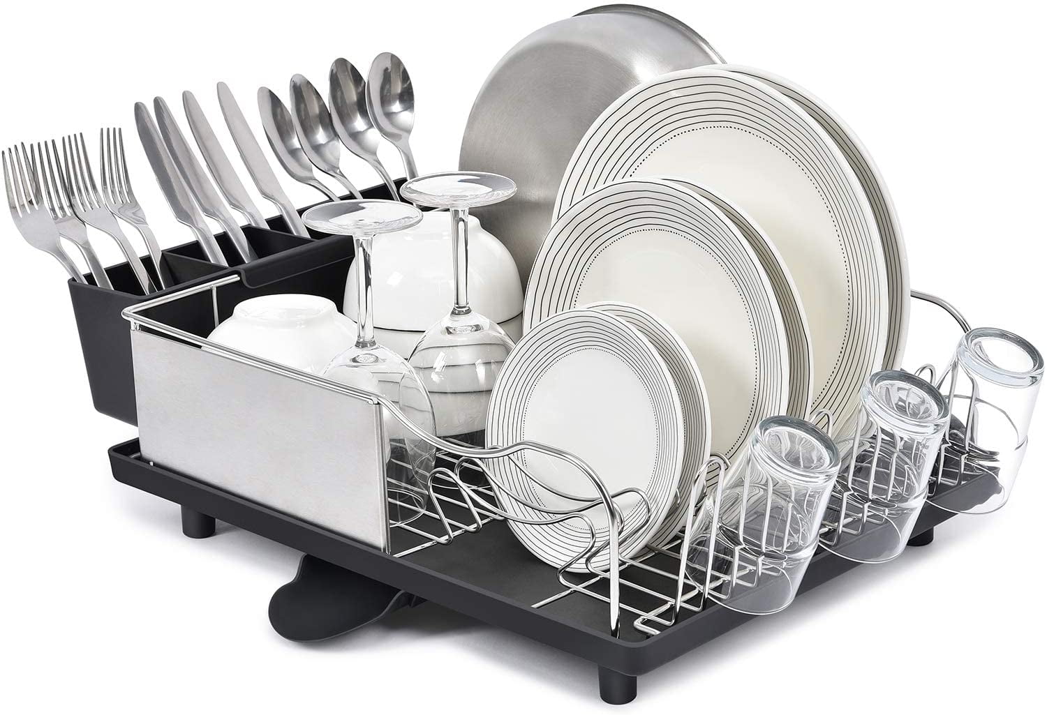 Kingrack Dish Rack,304 Stainless Steel Dish Drying Rack, Large Dish
