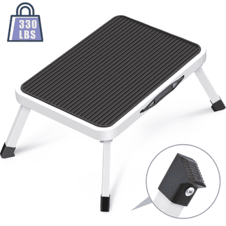 AdjustaStep(tm) Deluxe Step Stool/Footstool with Handle/Handrail ...