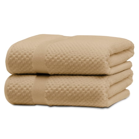 Kingrest 100% Cotton Bath Towel Sets of 2 Pieces, 2 Bath Towel, Highly Absorbent Towels for Bathroom, Gym, Hotel