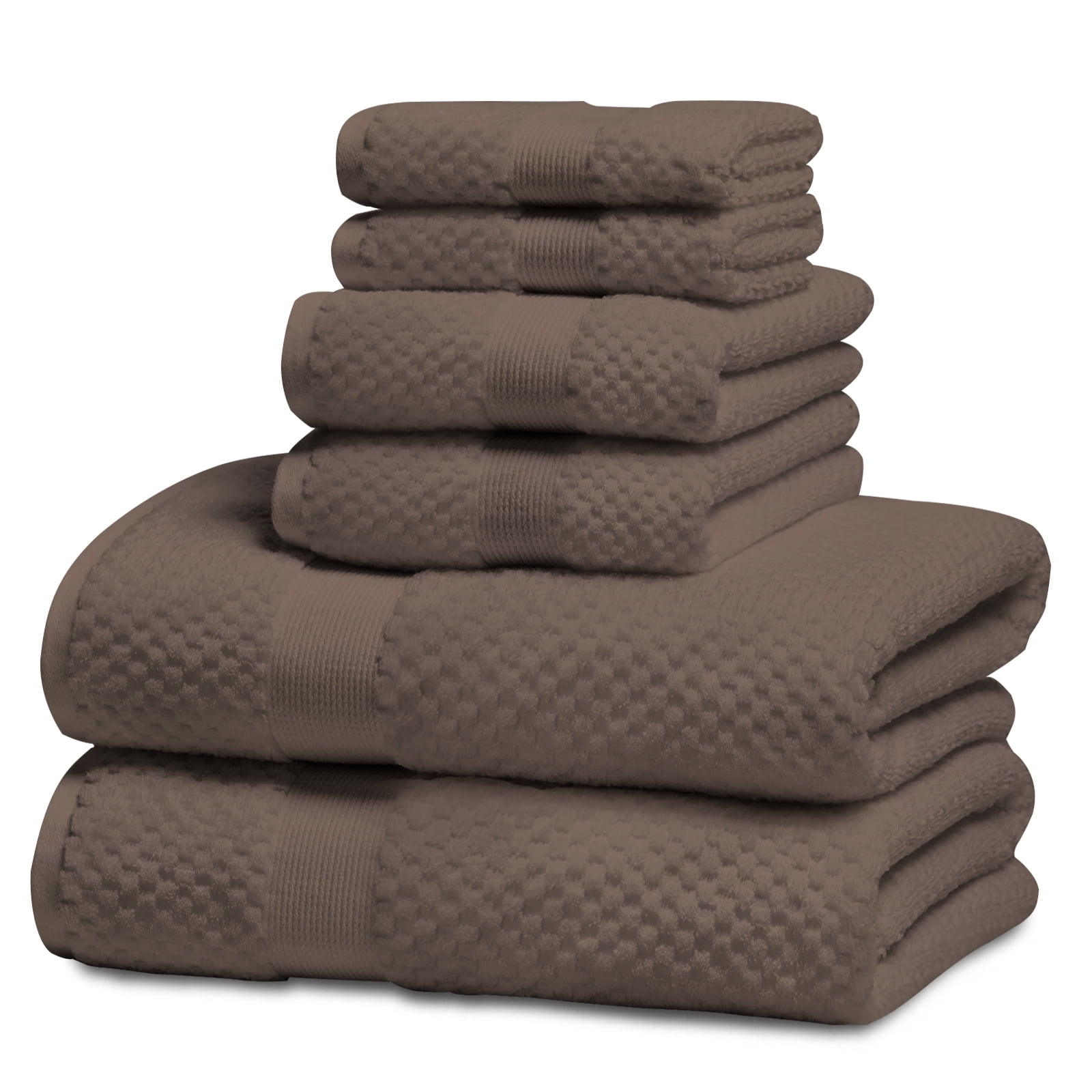 Kingrest Bath Towel Sets of 6 Pieces, 2 Bath Towels 2 Hand Towels 2 Washcloths, 100% Cotton Highly Absorbent Towels for Bathroom, Gym, Hotel - Walmart.com