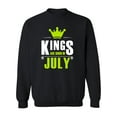 thumbnail image 1 of Kings Are Born In July Design Sweatshirt Men -Image by Shutterstock, Male 5X-Large, 1 of 4