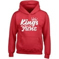 thumbnail image 1 of Kings Are Born In June Crown Printed Hoodie Best Birthday Gift Color Red Large, 1 of 2