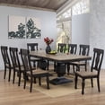 thumbnail image 1 of Kings Brand Furniture Alleyton 9-Piece Dining Table Set for 8, Extendable Kitchen & Dining Room Set with 2 Butterfly Leaves & 8 Chairs, Charcoal & Oak Finish, 1 of 8
