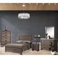 thumbnail image 1 of Kings Brand Furniture - 5-Piece Black/Brown Modern Queen Size Bedroom Furniture Set, Bed, Dresser, Mirror, Chest & Night Stand, 1 of 9