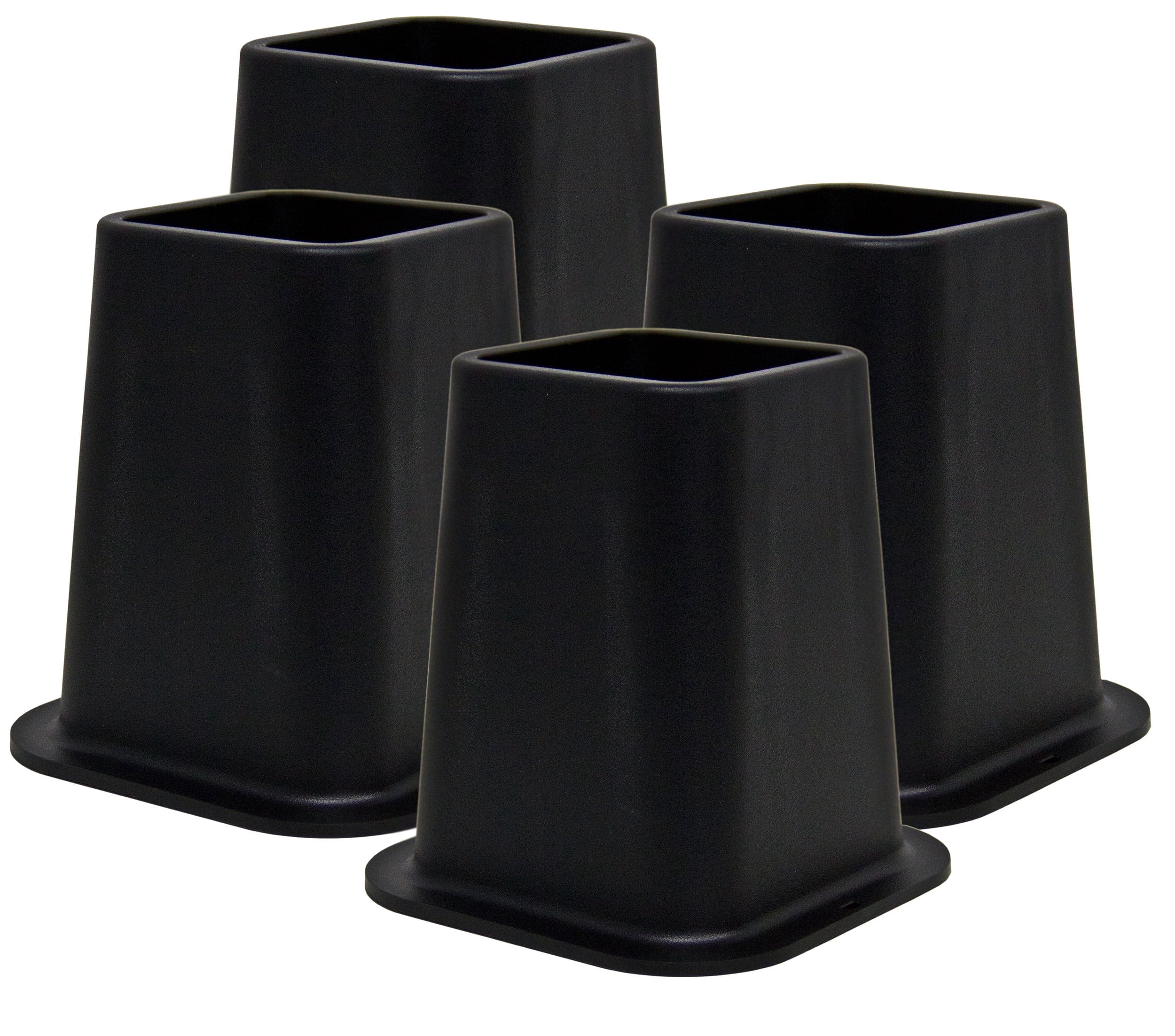 6 Risers Kings Brand Furniture, Bed Risers, 6-Inch Black, Set of 4 - Walmart.com