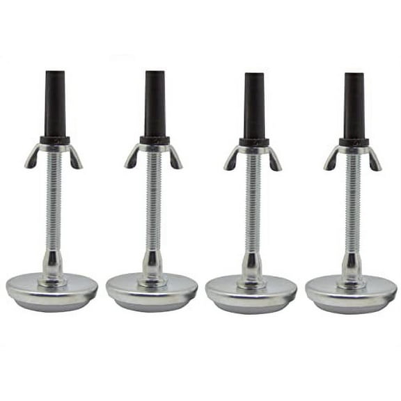 Kings Brand Furniture - Adjustable 5.8" Threaded Bed Frame Riser Glide Legs, Set of 4 Glides