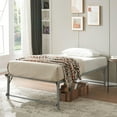 thumbnail image 1 of Kings Brand Furniture Amara Twin Size Trundle Bed Frame Platform (Grey), 1 of 4