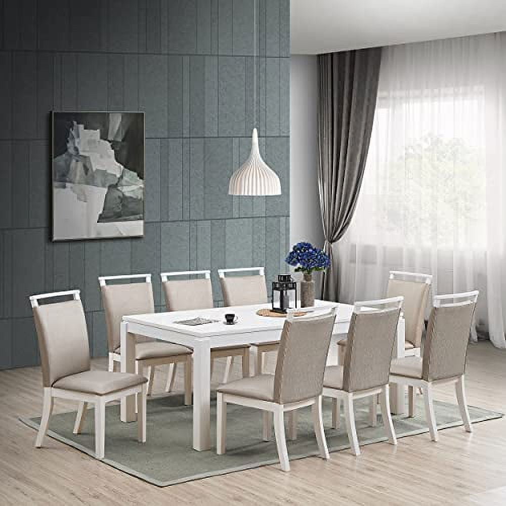 Kings Brand Furniture Austin 9Piece Wood Dining Room Set, Table & 8