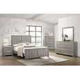 thumbnail image 1 of Kings Brand Furniture Balta 6-Piece Queen Size Gray Bedroom Set. Bed, Dresser, Mirror, Chest & 2 Nightstands, 1 of 7