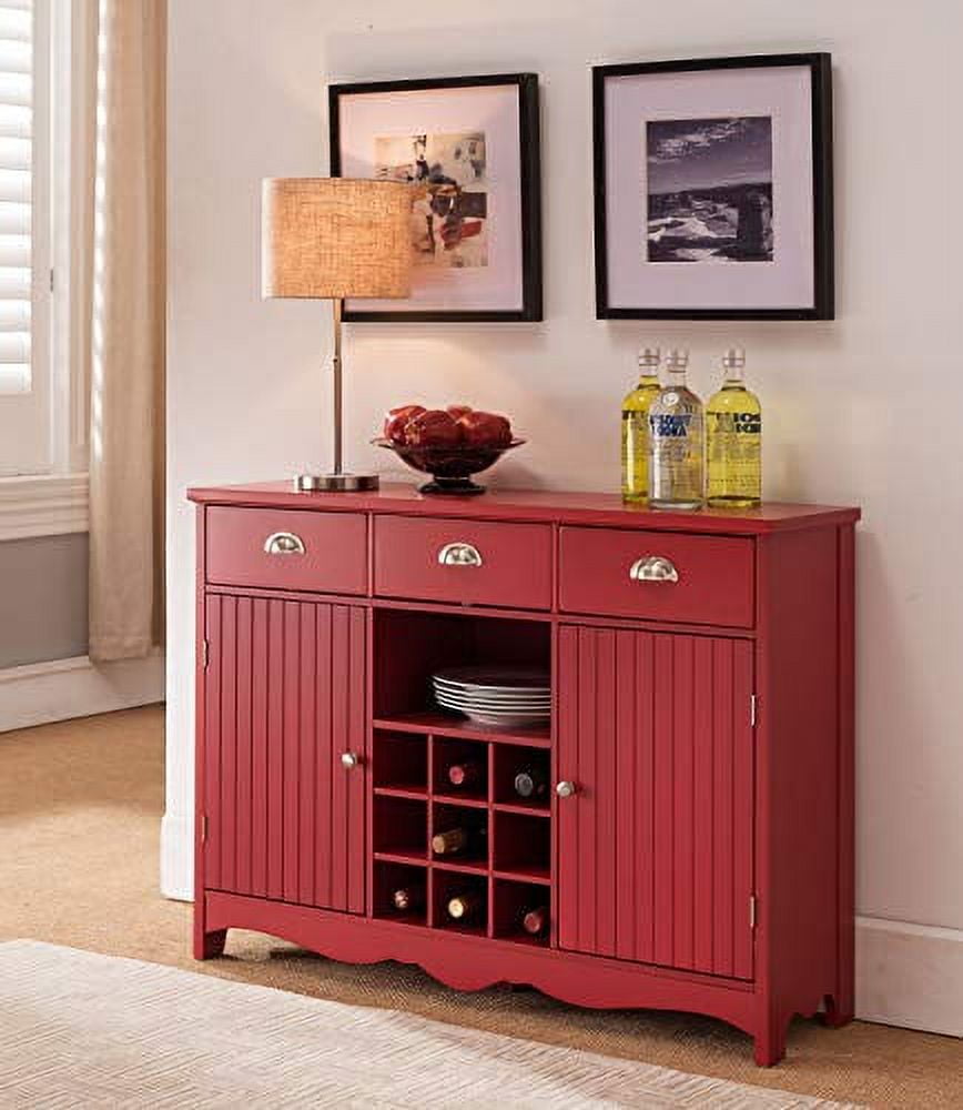 Kings Brand Furniture Buffet Server Console Table With Wine Storage