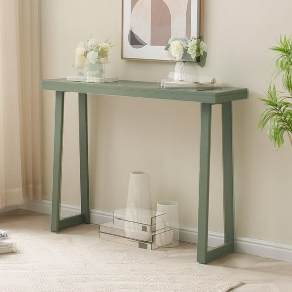 Kings Brand Furniture Claude Narrow Console Table Perfect for Sofa Table, Entryway Table for Hallway, Living Room (Ice Blue, 36 inches)