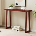 thumbnail image 1 of Kings Brand Furniture Claude Narrow Console Table Perfect for Sofa Table, Entryway Table for Hallway (Red), 1 of 5