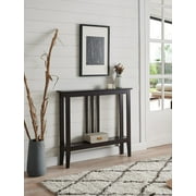 Kings Brand Furniture Console Table with Lower Shelf for Entryway, Hallway, Living Room (Espresso)