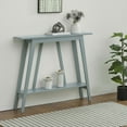 thumbnail image 1 of Kings Brand Furniture - Console Table, Narrow Sofa Table with Storage Shelf for Hallway, Front Hall, Entryway, Living Room (Ice Blue), 1 of 6