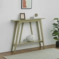 thumbnail image 1 of Kings Brand Furniture Conway Console Table - Functional Narrow Wood Accent Entryway Table with Storage Shelf for Hallway, Front Hall, Entryway, Living Room, Kitchen (Lemon Pepper), 1 of 6