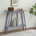 thumbnail image 1 of Kings Brand Furniture Conway Console Table - Functional Narrow Wood Accent Entryway Table with Storage Shelf for Hallway, Front Hall, Entryway, Living Room, Kitchen (Gray), 1 of 6