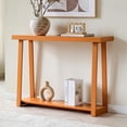 thumbnail image 1 of Kings Brand Furniture Emma Wood Console Sofa Table with Storage Shelf for Entryway, Hallway, Behind The Couch, Living Room, Foyer, Bedroom (Honey Ginger, 36 inches), 1 of 5