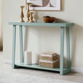 thumbnail image 1 of Kings Brand Furniture Emma Wood Console Sofa Table with Storage Shelf for Entryway, Hallway, Behind The Couch, Living Room, Foyer, Bedroom (Ice Blue, 36 inches), 1 of 4