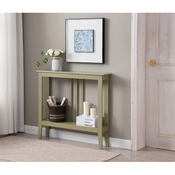Kings Brand Furniture - Entryway Table - Narrow Console Table - Console Table with Storage - Hallway Decor - Wood Console Tables for Entryway - Narrow Console Sofa Side Table - Foyer - Lemon Pepper