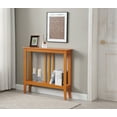 thumbnail image 1 of Kings Brand Furniture - Entryway Table - Narrow Console Table - Console Table with Storage - Hallway Decor - Wood Console Tables for Entryway - Narrow Console Sofa Side Table - Foyer - Honey Ginger, 1 of 5
