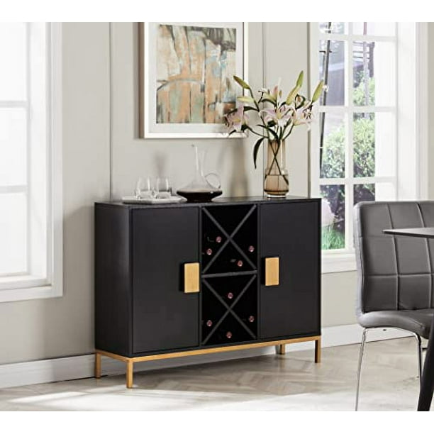 Kings Brand Furniture Grant Sideboard Buffet Wine Bar with