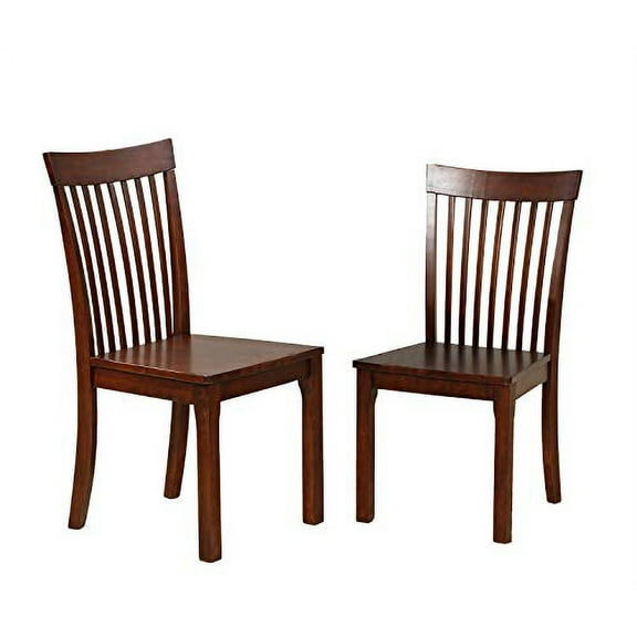 Kings Brand Furniture - Kurmer Solid Wood Dining Room Side Chairs, Set of 2, Cappuccino