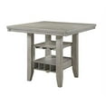 Kings Brand Furniture Murdo Counter Height Dining Table with Storage