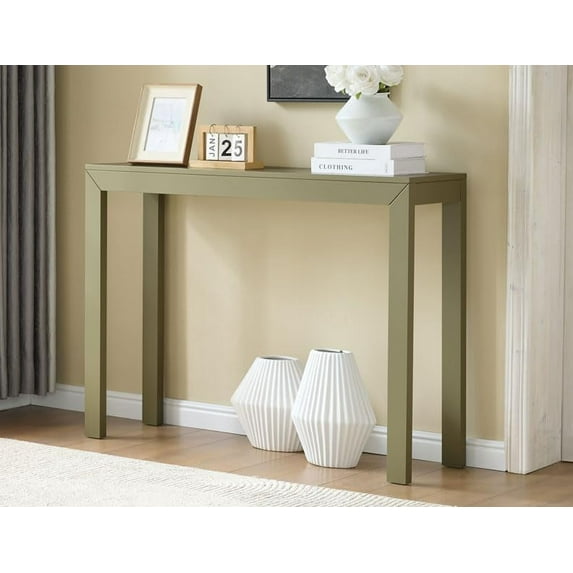 Kings Brand Furniture Russel Console Table - Modern Entryway Sofa Table, Behind The Couch, Hallway, Living Room, Lemon Pepper