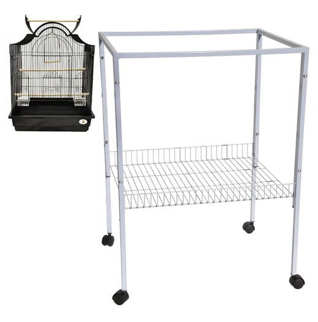 Kings Cages ES8 Metal Bird Cage Stand 25X21X34 (Single Stand) Color