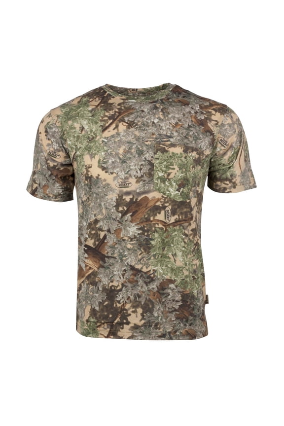 Kings Camo Classic Cotton Short Sleeve Shirt Desert Shadow Large