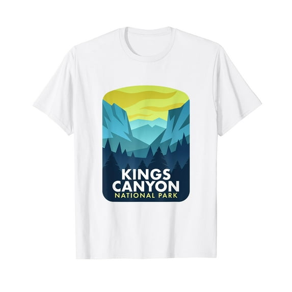 Kings Canyon National Park Short Sleeve White T-Shirt