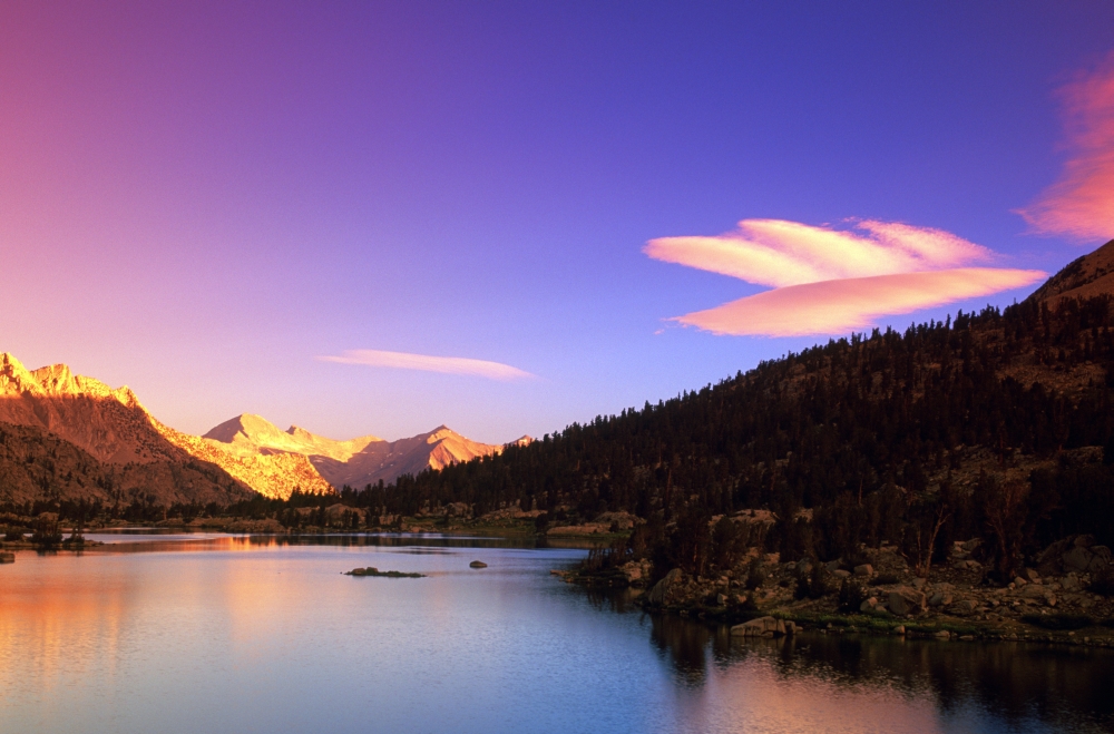 Kings Canyon Np Rae Lakes Ca Usa Canvas Art - Ron Watts  Design Pics (34 x 22)