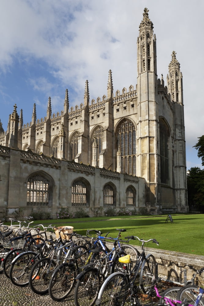 Kings College Cambridge England Canvas Art - Terence Waeland Design Pics (12 x 19)