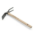 thumbnail image 1 of Kings County Tools 18” Garden Hoe & Cultivator – Dual-Sided Hand Tiller Tool with Wood Handle, 1 of 7