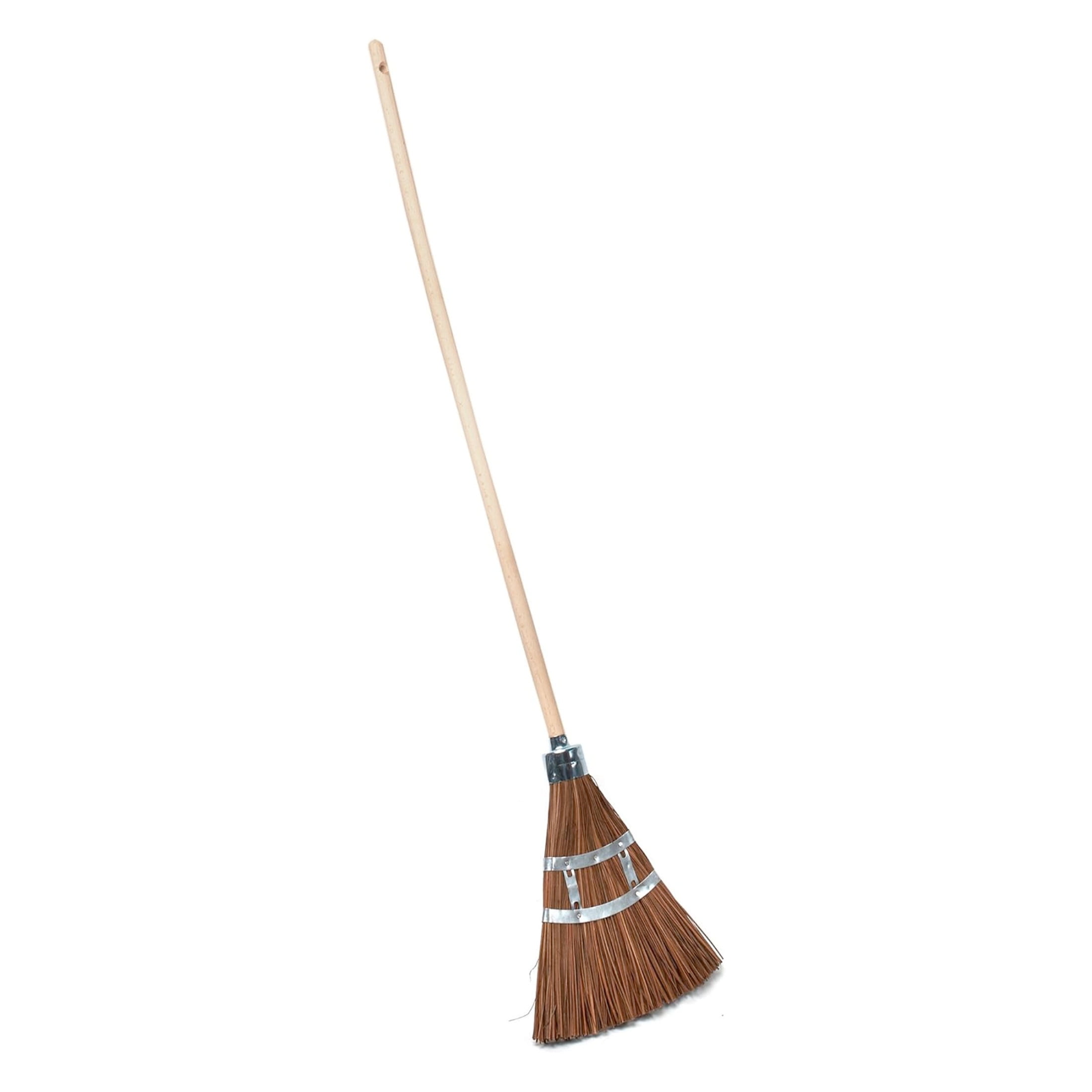 Kings County Tools 57” Outdoor Broom with 12” Wide Natural Bristle Brush