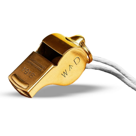 Kings County Tools Authentic WWI-Era Loud 114dB Brass Whistle