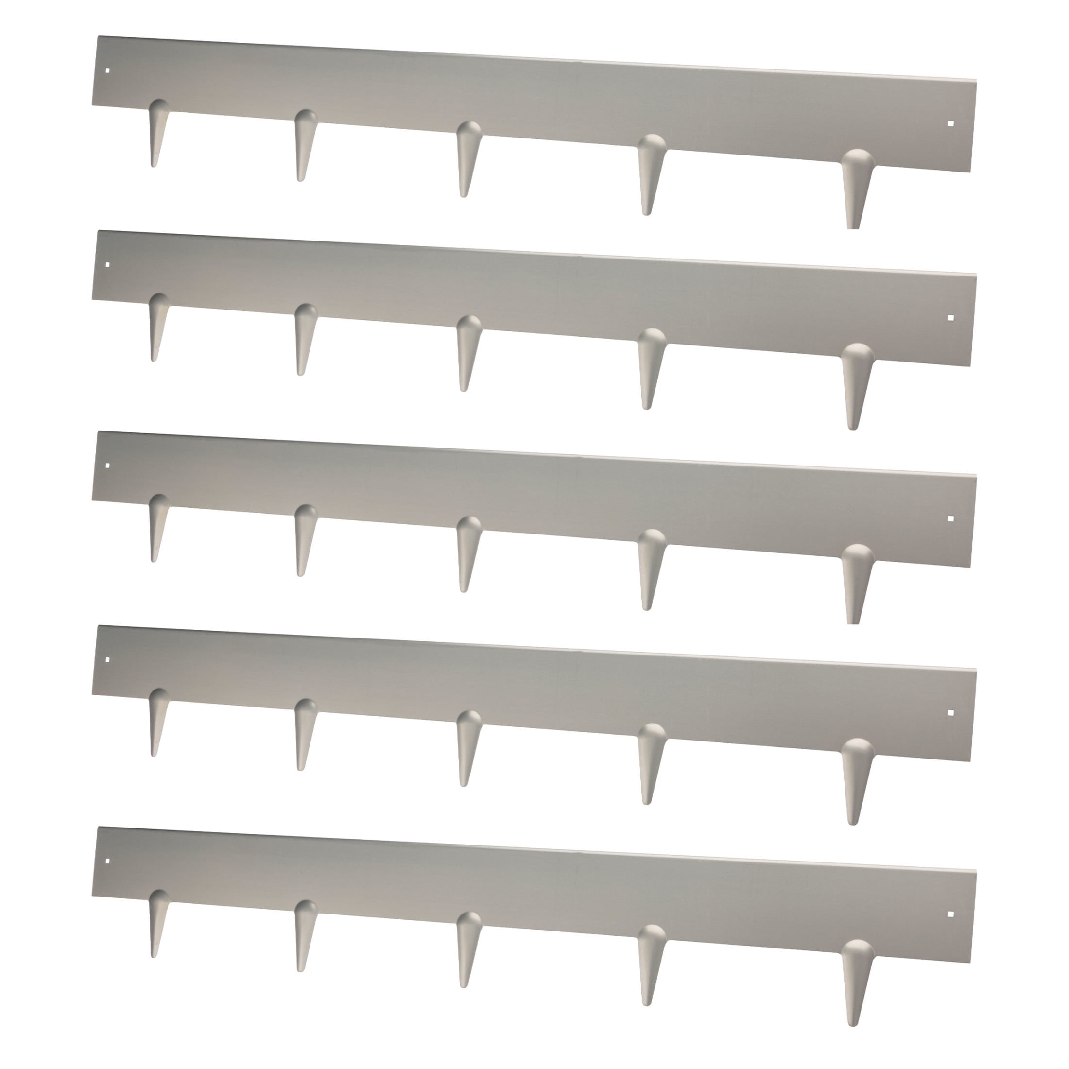 Kings County Tools Corten Steel Landscape Edging Border - 5-Pack of 39.4x6.25in Metal Garden Edging
