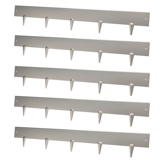 Kings County Tools Corten Steel Landscape Edging Border - 5-Pack of 39.4x6.25in Metal Garden Edging