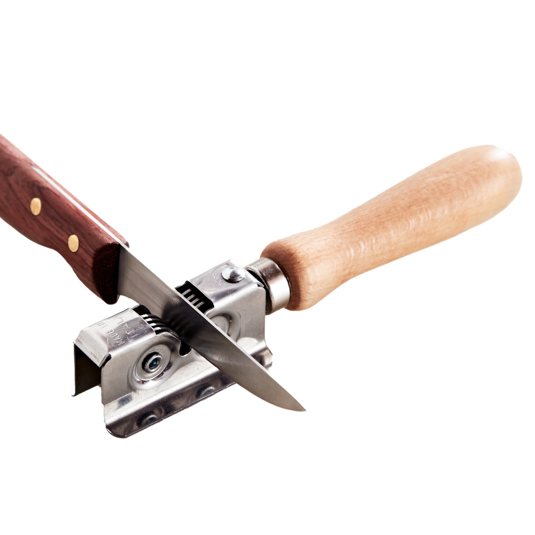 Kings County Tools Handheld Manual Knife Sharpener for Fixed Blades, Pocketknives and Kitchen Knives - Made in Italy