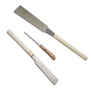 Kings County Tools Japanese Saw 3-Piece Set - 9.5  Ryoba, 6  Flush Cut, and 7  Detail Trim Saws