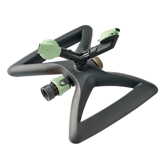 Kings County Tools Rotating Garden Sprinkler for Yard with Adjustable Spray Settings (Mint/Black)