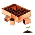 thumbnail image 1 of Kings County Tools Seed Starter Tray - Copper Metal Seedling Tray with 24 Tapered Plant Starter Pots, 1 of 6