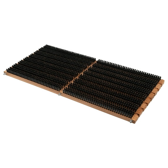 Kings County Tools 31.5” x 14” Boot Brush Scraper Outdoor Door Mat with Shoe Cleaner Brush Bristles