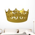 thumbnail image 1 of Kings Gold Crown Wall Decal by Wallmonkeys Peel and Stick Graphic (48 in W x 29 in H) WM351608, 1 of 4