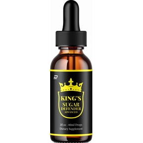 Kings Sugar Defender Liquid Drops Kings SugarDefender Natural Blend Healthy Organic Support, 1 Pack, 1 Month Supply