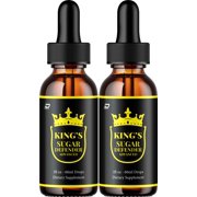 Kings Sugar Defender Liquid Drops   Kings SugarDefender Natural Blend Healthy Organic Support, 2 Pack, 2 Month Supply