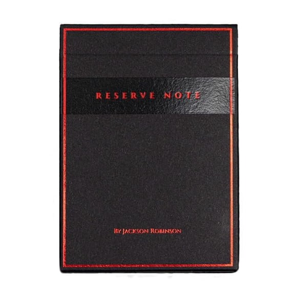 Kings Wild Project Black Reserve Note Luxury Playing Cards Standard Edition, Poker Size, Custom Index, Collectible Deck