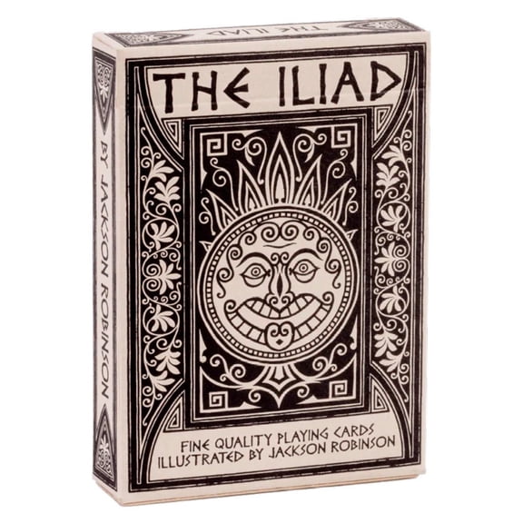 Kings Wild Project The Iliad Luxury Playing Cards, Standard Edition, Poker Size Custom Index, Literature-Themed Collectible Deck Inspired by Homer and Greek Mythology