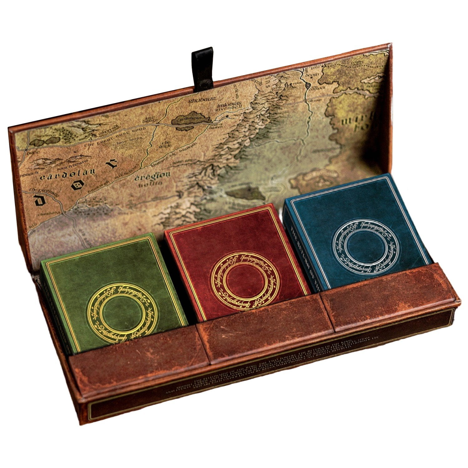 Kings Wild Project The Lord of the Rings Triple Set - Three Deck Luxury Playing Cards Premium Collectible Box Set Inspired by J.R.R. Tolkiens Middle Earth